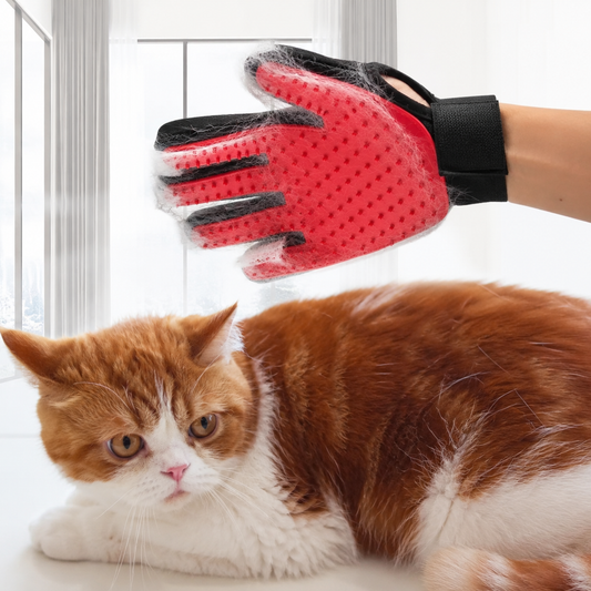 Pet Grooming De-shedding Gloves