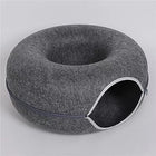 Cat Donut Felt Tunnel Bed
