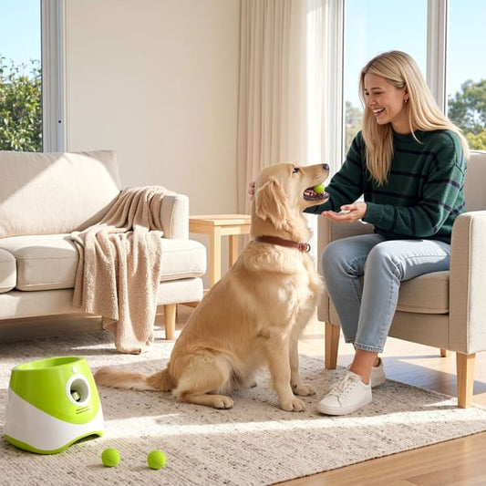 Automatic Dog Ball Launcher (Includes 6 balls)